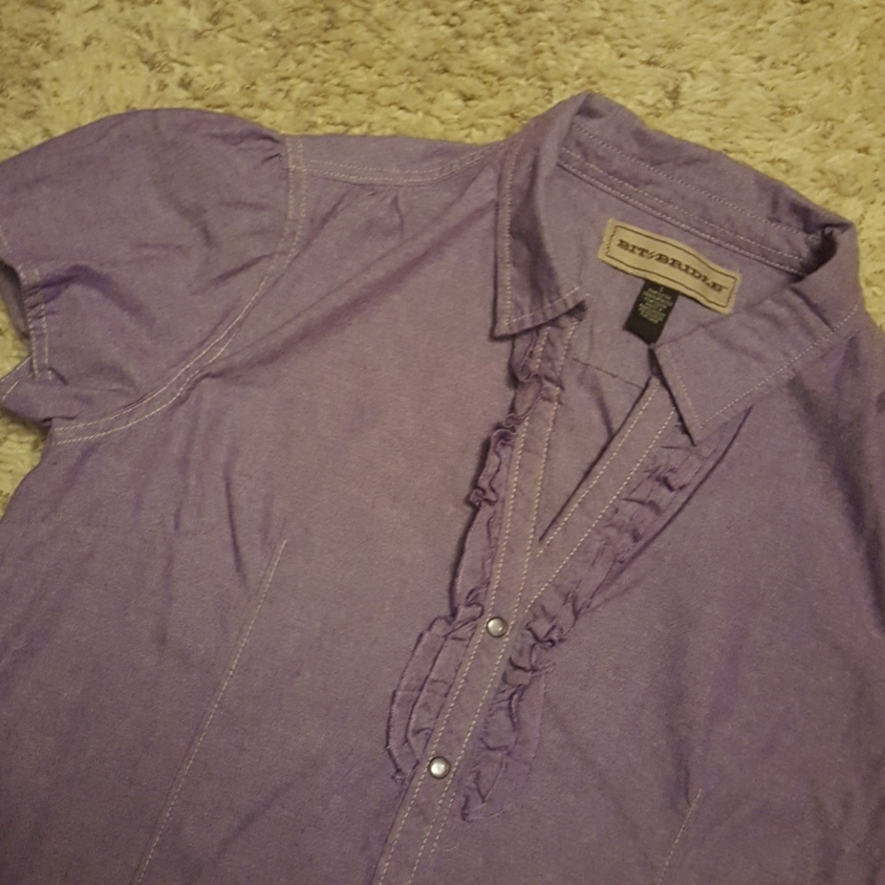 Short sleeve western style shirt